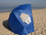 Parasol plażowy parawan namiot ogrodowy składany 2w1 xxl duży z filtrem uv