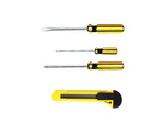 Tool set screwdrivers hammer 16 el in case
