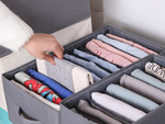 Organisateur de vêtements sous-vêtements pantalon tiroir armoire chaussettes gris