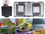 Folding camping table tourist table set with 4 chairs garden table