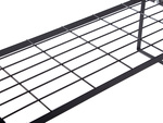 Metal shelf single tier kitchen organiser stand black for the kitchen