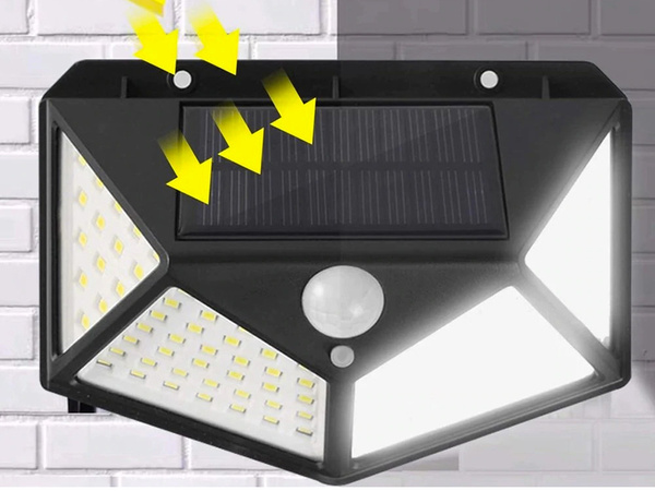 Lampa solarna 100 led z czujnikiem zmierzchu ruchu