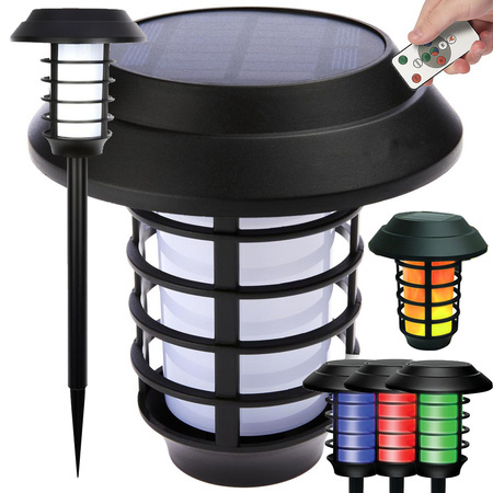 Aialamp päikesepatarei latern rgb kaugjuhtimispult
