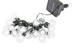 Guirnalda de jardín luces solares 20 led cálido