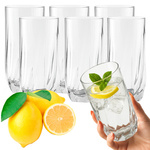 Set de 6 pahare înalte și drepte pentru băuturi reci, 340 ml