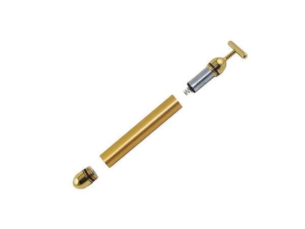 Gold bar vibrating facial massager