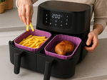 Silikona ieliktnis beztauku fritezei airfryer cepšanas forma