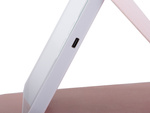 Miroir de maquillage éclairé par led miroir à main verrouillable dans une mallette