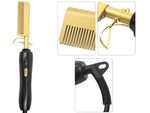 Electric comb hair straightener brush