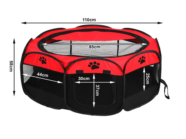 Enclos pliable pour chien lit pour animal de compagnie cage pour chat grand chenil léger