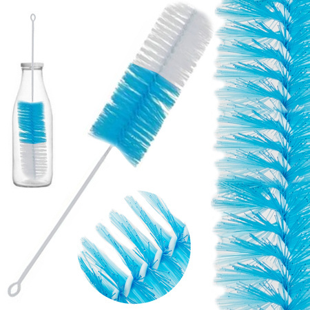 Bottle brush glass washer wire brush