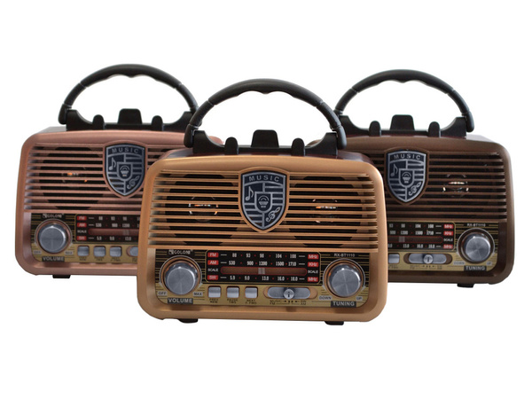 Retro cocina radio móvil fm am bluetooth usb recargable antena