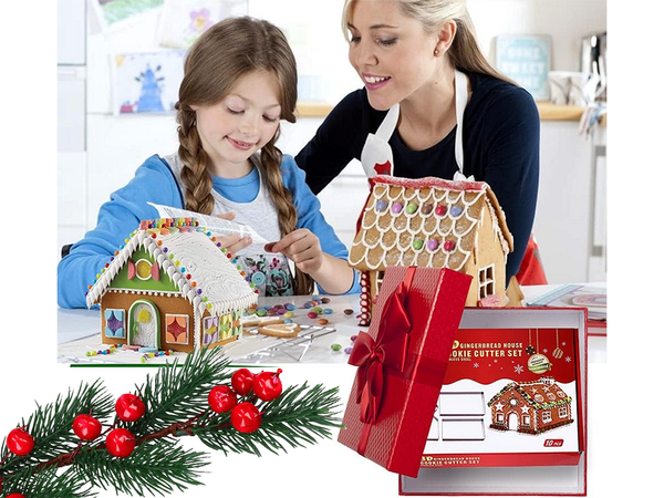 Gingerbread house christmas gingerbread cutters nativity scene hut