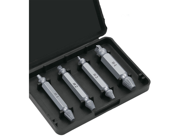 Винтовые экстракторы для сломанных штифтов 4 шт.