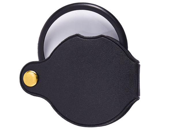 Lupa de bolsillo plegable pequeño estuche