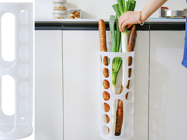 Plastmasas maisiņu organizators universāls balts plastmasas maisiņiem