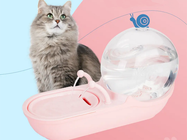 Automatische tränke für katze hund wasser brunnen filter tränke schüssel schnecke
