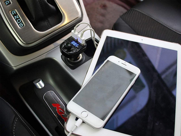 Transmiter fm sd mp3 bluetooth ładowarka 2xusb