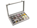 Jewellery box organiser display suede