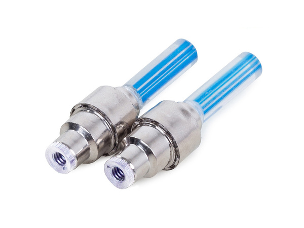 Šviečiantis dviračio vožtuvas vienam ratui 2 vnt.