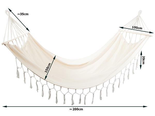 Походный гамак большой бохо кисточкой двухместный качели 200x150