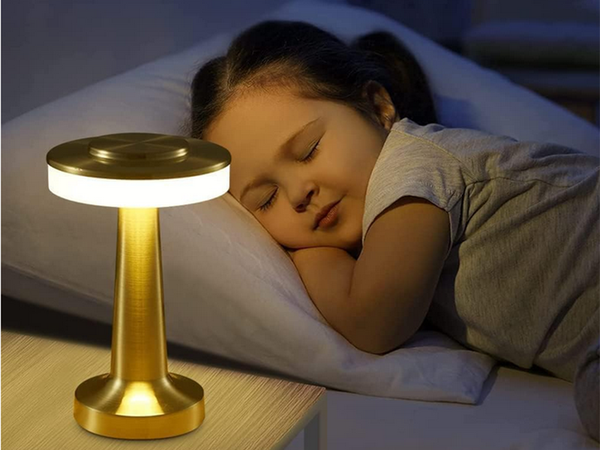 Lumină de noapte lampă de masă touch lampă de dormitor cu 3 trepte fără fir