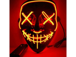 Svietiace led maska halloween strana očista
