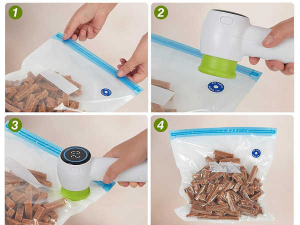 Pompă de vid alimentar pentru pungi de vid borcane electrice + pungi