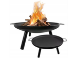 Chimenea de jardín gran trípode soporte parrilla colgante chimenea de carbón