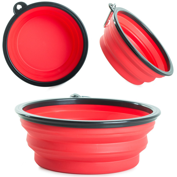 Bolsa plegable de silicona para perros de viaje 800ml