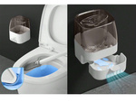 Escobilla de silicona para el baño con dispensador de líquido