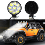 Lampe de travail halogène ronde 9 led 27w searchlight