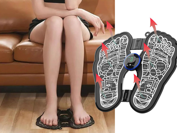 Ems masážní podložka na nohy elektrostimulátor svalový stimulátor pro stimulaci krevního oběhu