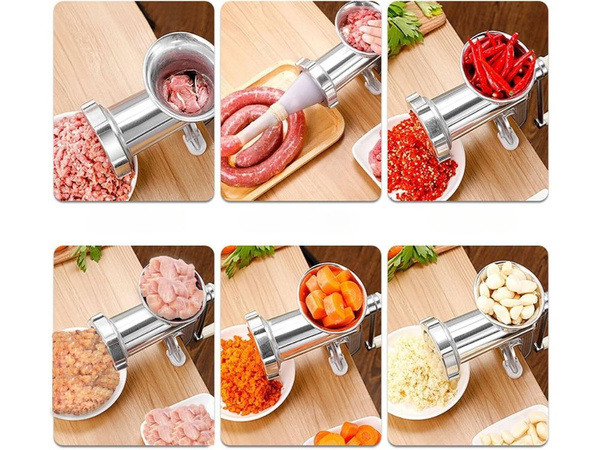 Meat mincer manual sausage stuffing machine manual