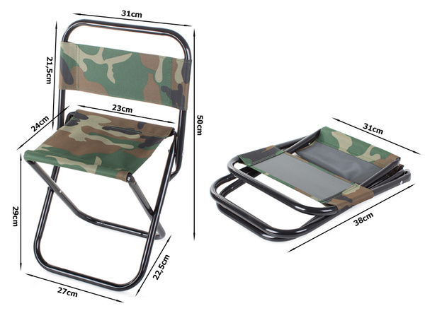 Folding fishing chair tourist backrest