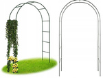 Pérgola de jardín soporte de flores para plantas trepadoras arco para rosas hiedra metal