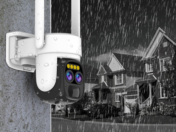 Solar camera wifi ip outdoor rotating camera wifi zoom motion detector ip66
