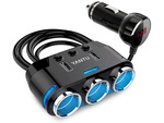 Распределитель гнезда прикуривателя 2x usb зарядное устройство