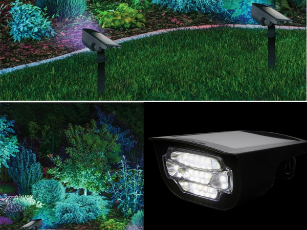 Farby solárnych záhradných lámp poháňaných led lampou