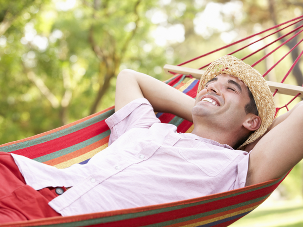 Garden hammock reinforced striped coloured wood rocker swing 200 x 80