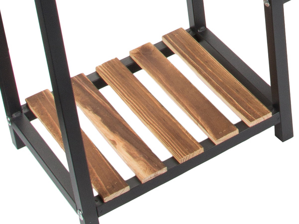 Jardinera alta jardinera de madera estanteria de 3 niveles