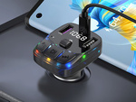 Fm mp3 mp3 transmitter volume 2 x usb + usb c bluetooth 5.3 lcd 12v