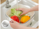 Castron dublu pentru spălarea fructelor strecurătoare strecurătoare coș strecurătoare strecurătoare