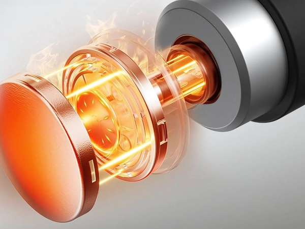 Masažna pištola z močnim segrevanjem in hlajenjem 10 nasadov usb