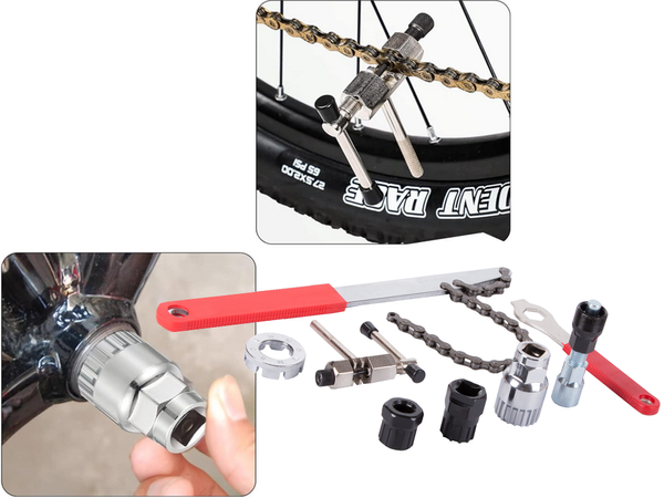 Kit de scule pentru biciclete manivelă lanț cheie liber pinion