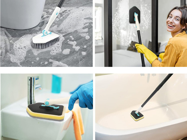 Cepillo multifunción set 3en1 cepillo microfibra esponja cepillo multifunción