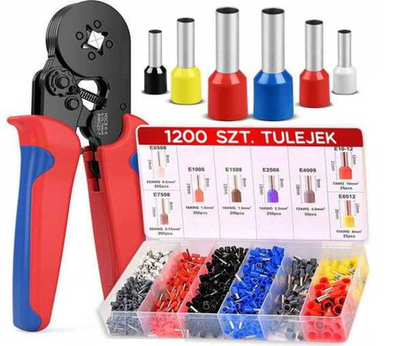 Vezetékhangolás krimpelő 0.25-10mm set 1200 elements