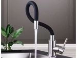 Flexible kitchen mixer tap with swivel spout 360 flexible