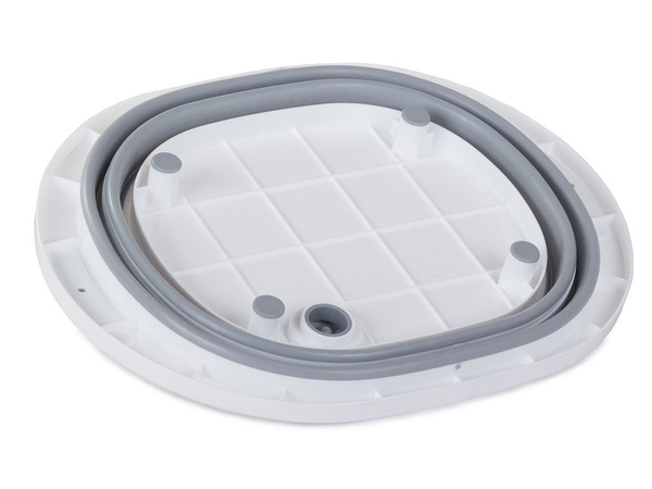 Silikon-faltschüssel mit abfluss spülbrett