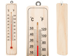 Domestic wood indoor outdoor thermometer